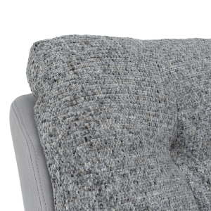 Кресло с табуретка CHAVES - сив
