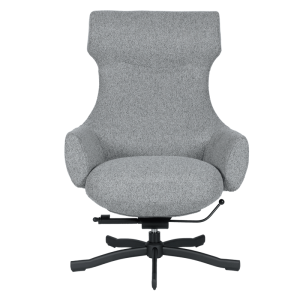 Кресло с табуретка LAMEGO - сивo