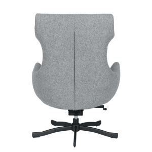 Кресло с табуретка LAMEGO - сивo