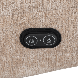 Електрическо масажно кресло с табуретка SINES - крем