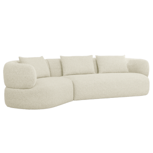 Ъглов диван SKIEN - шампанско