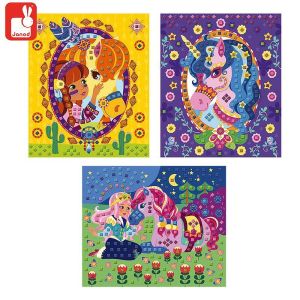 Мозайка Janod, понита и еднорози