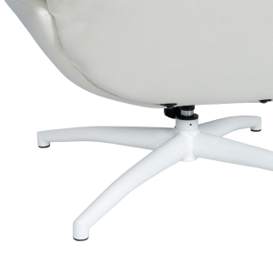 Кресло с табуретка VALONGO - крем