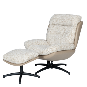 Кресло с табуретка BEJA - крем