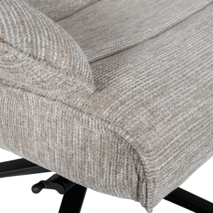 Кресло с табуретка OVAR - бежово