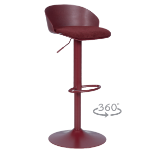 Бар стол ARELATE - червен