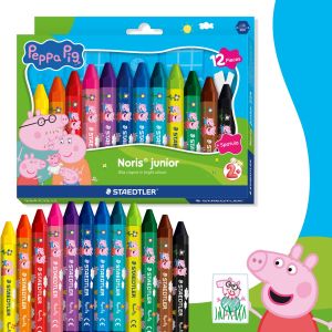 Пастели Staedtler NJ Peppa Pig 224, 12 цвята