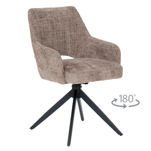 Трапезен стол HEREFORD - кафяв