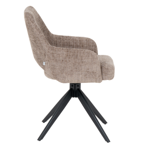 Трапезен стол HEREFORD - кафяв