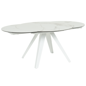 Разтегателна трапезна маса BOLKOW - бял 02