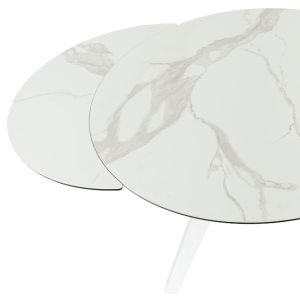 Разтегателна трапезна маса BOLKOW - бял 02