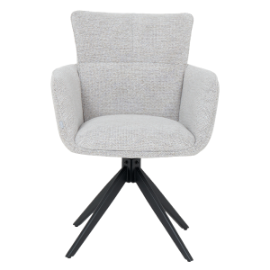 Трапезен стол GILES - бял меланж