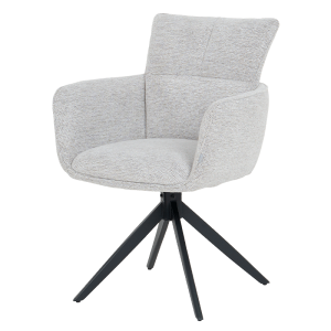 Трапезен стол GILES - бял меланж