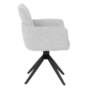 Трапезен стол GILES - бял меланж