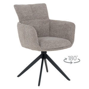 Трапезен стол GILES - кафяв