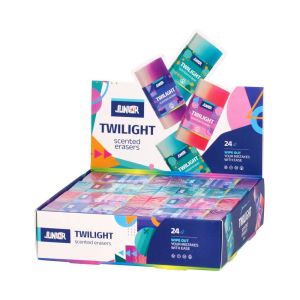Гума за молив Junior Twilight, ароматна, голяма, асорти