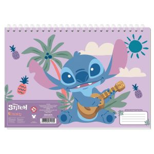 Скицник със спирала А4, 30л, LILOSTITCH