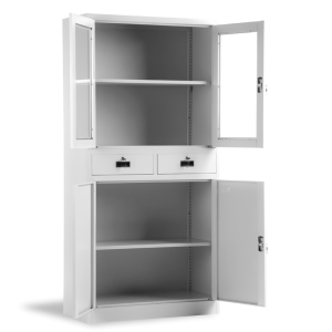 Метален шкаф Carmen CR 1247 JZ - сив