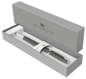 Химикалка Toledo, метална, в подаръчна кутия, антрацит