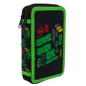 Несесер Octopus, 2 ципа, празен, 13х19.5х4.5 см, Game