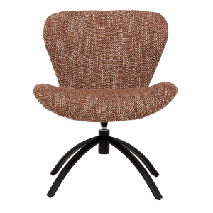 Кресло с табуретка HAMS - кафяво