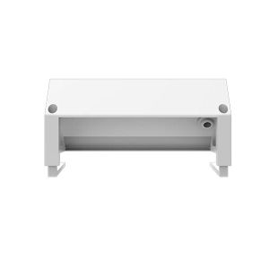 Разклонител Fellowes Ampra Power Desk, шуко, 2 гнезда, 1 USB Type-A, 1 USB Type-C, бял