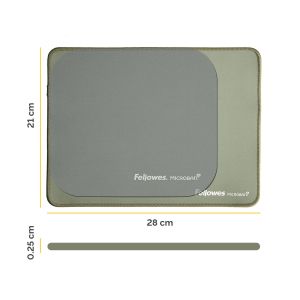 Пад за мишка Fellowes Breyta, XL, 28 x 21 cm, зелен
