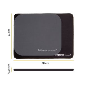 Пад за мишка Fellowes Breyta, XL, 28 x 21 cm, черен