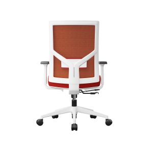 Ергономичен стол RFG Snow W, дамаска и меш, Multi-function механизъм, до 120 kg, тъмночервена седалка, тъмночервена облегалка