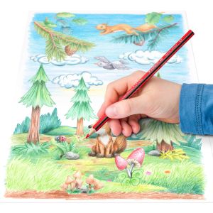 Цветни моливи Staedtler Noris Colour 187, 6 цвята
