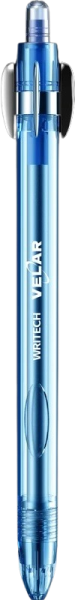 Гел химикалка Writech Velar, прозрачно синя