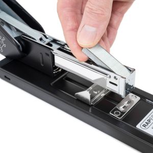 Rapesco Телбод HD-100, усилен, 6/13 и 24/6-8, за 100 листа, черен