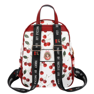Комплект Nikky, 2 раници и портфейл, Charry Lips white
