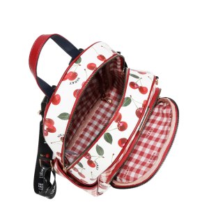 Комплект Nikky, 2 раници и портфейл, Charry Lips white