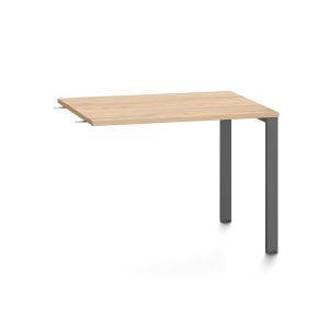 Помощен плот RFG Monaco, 1000 x 800 x 750 mm, ПДЧ 25 mm, плот бряст, черен метал