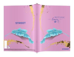 Тетрадка Street, А4, квадратчета, 54листа, Botanic