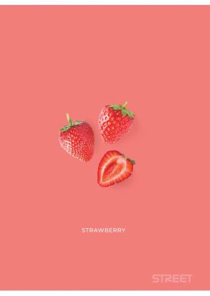 Тетрадка с телчета А5, 60 листа, широки редове, БГ, Fruits
