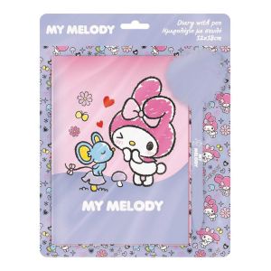 Бележник с катинарче и химикалка, 12x18cm, 60л, MY MELODY