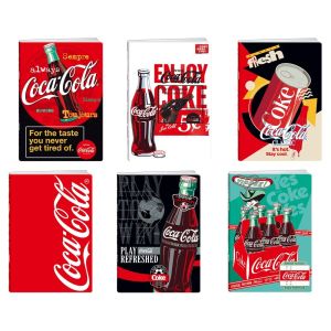 Тетрадка Best Buy Premium, Coca Cola, A5, малки квадратчета 5 x 5 mm, офсетова хартия, 50 листа, асорти, 1 брой