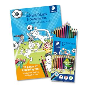 Комплект моливи Staedtler NC 185,12 цв с книжка за оцветяване