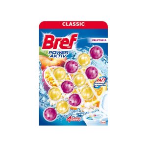 Ароматизатор за тоалетна Bref Power Aktiv, Fruitopia, 3 х 50 g