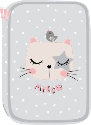 Несесер Street Meoow, 3 ципа, празен, 20x13x8cm