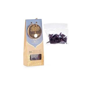 Ароматни конуси Acorde Azul, тамян, сини, 30 броя