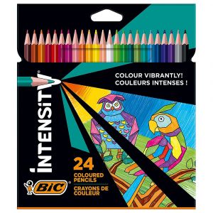 Моливи цветни  Bic Intensity 24 цвята