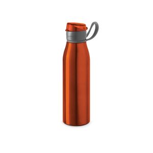 Hi!dea Бутилка Korver, спортна, метална, 650 ml, оранжева