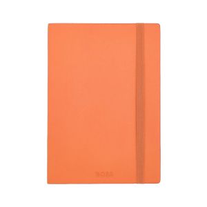 Hugo Boss Тефтер Pastel Classic, A5, на редове, оранжев