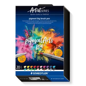 Флумастри Staedtler Pigment Big Brush, 20 цвята