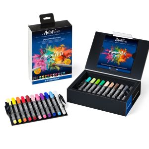 Флумастри Staedtler Pigment Big Brush, 20 цвята