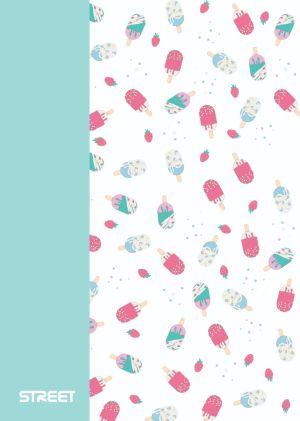 Тетрадка с телчета А5, 60л, PP, ШР, БГ, Blossom