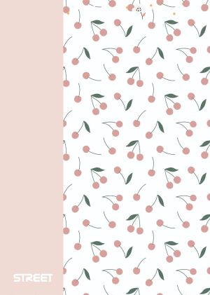 Тетрадка с телчета А5, 60л, PP, ШР, БГ, Blossom